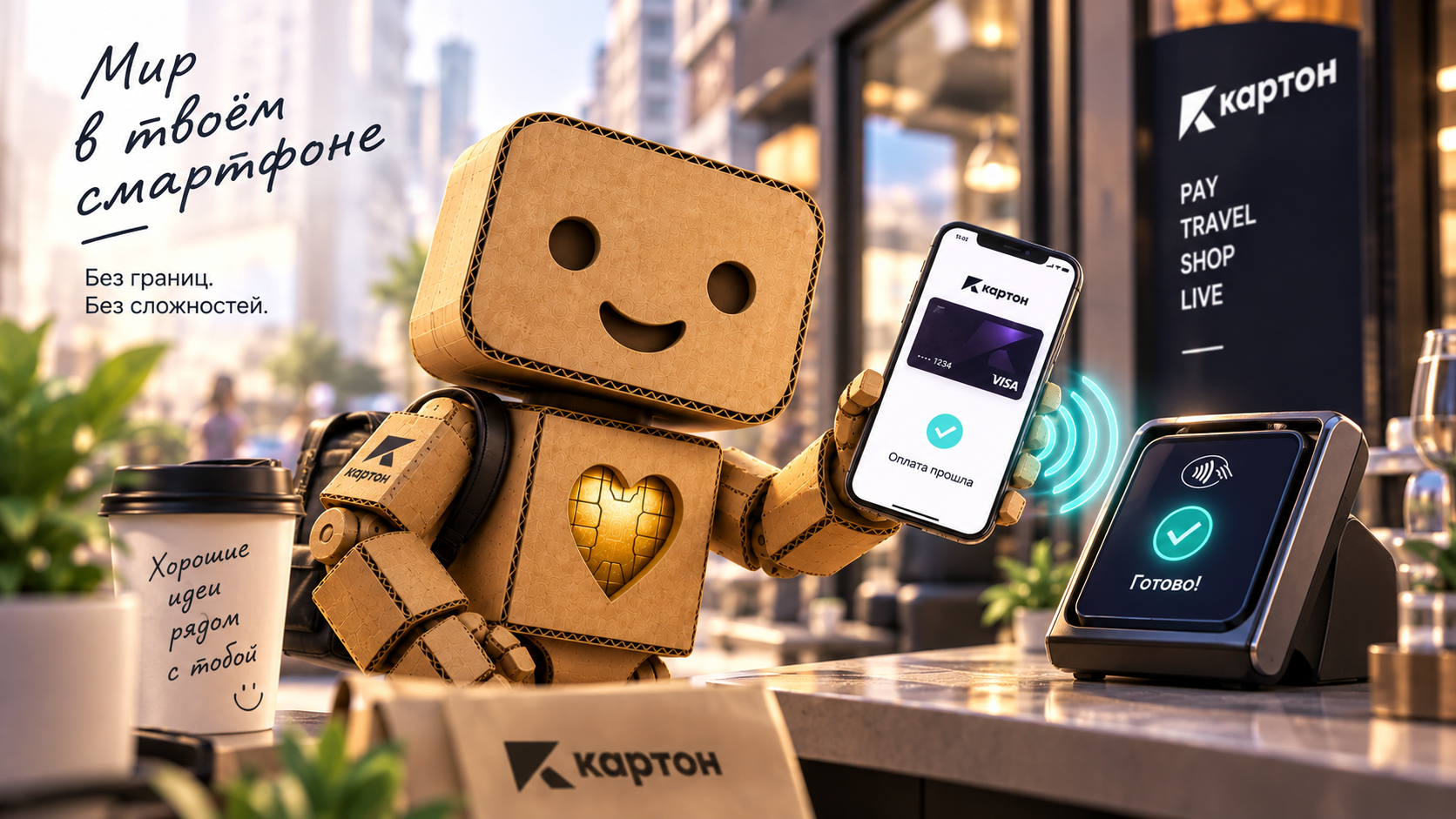 KARTON в мобильном телефоне